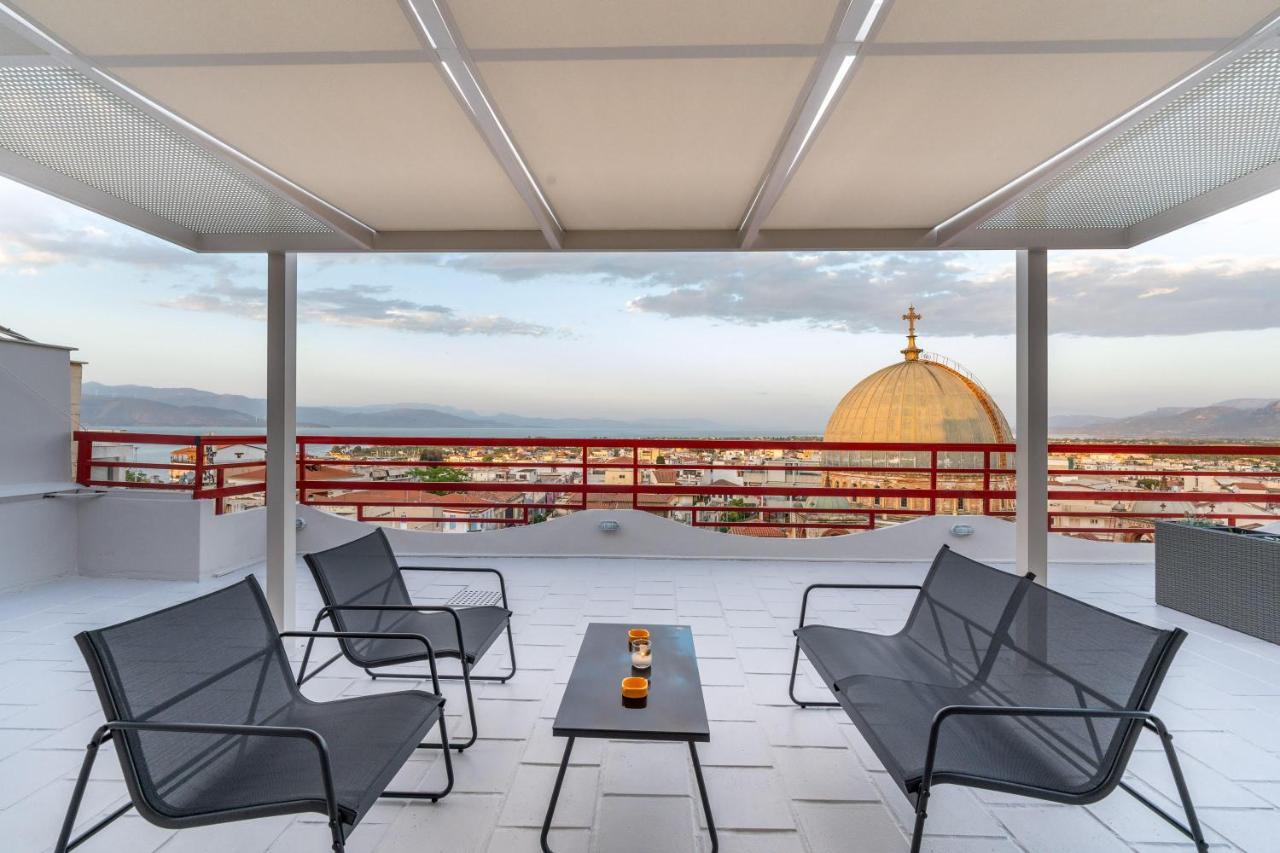 John'S City Center Roof Studio Flat -Panorama View Aigio Exterior photo